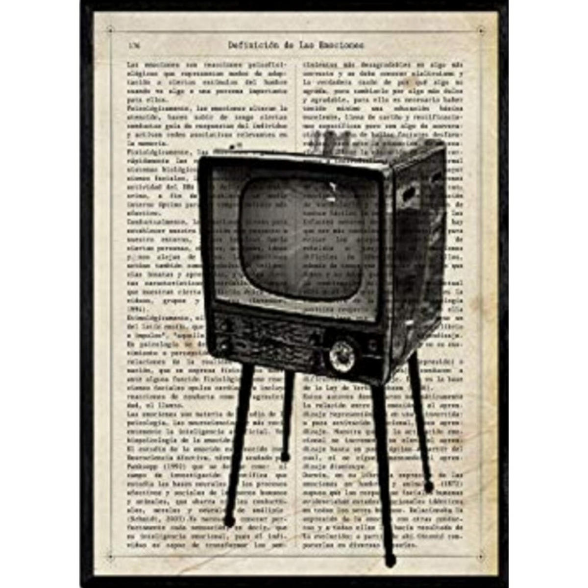 POSTER Vintage Mann Mit Ballons . A4 Rahmenlos - Klar, Papier (29.7/5/21cm) - Nacnic