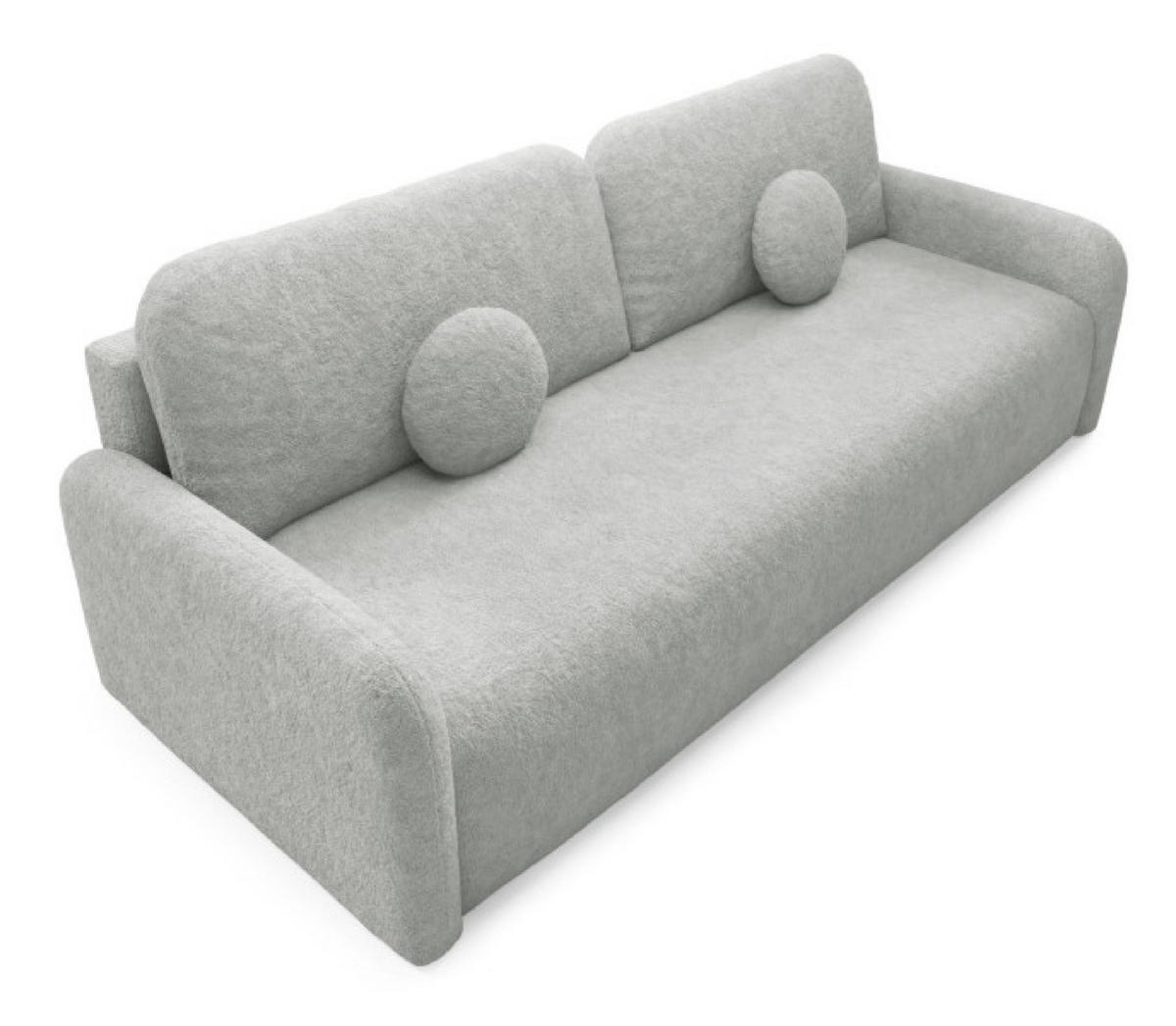 SOFA Grau RAVI Mit Bettkasten Fredo 30 - Grau, Textil (218/90/88cm) - Sepro Meble