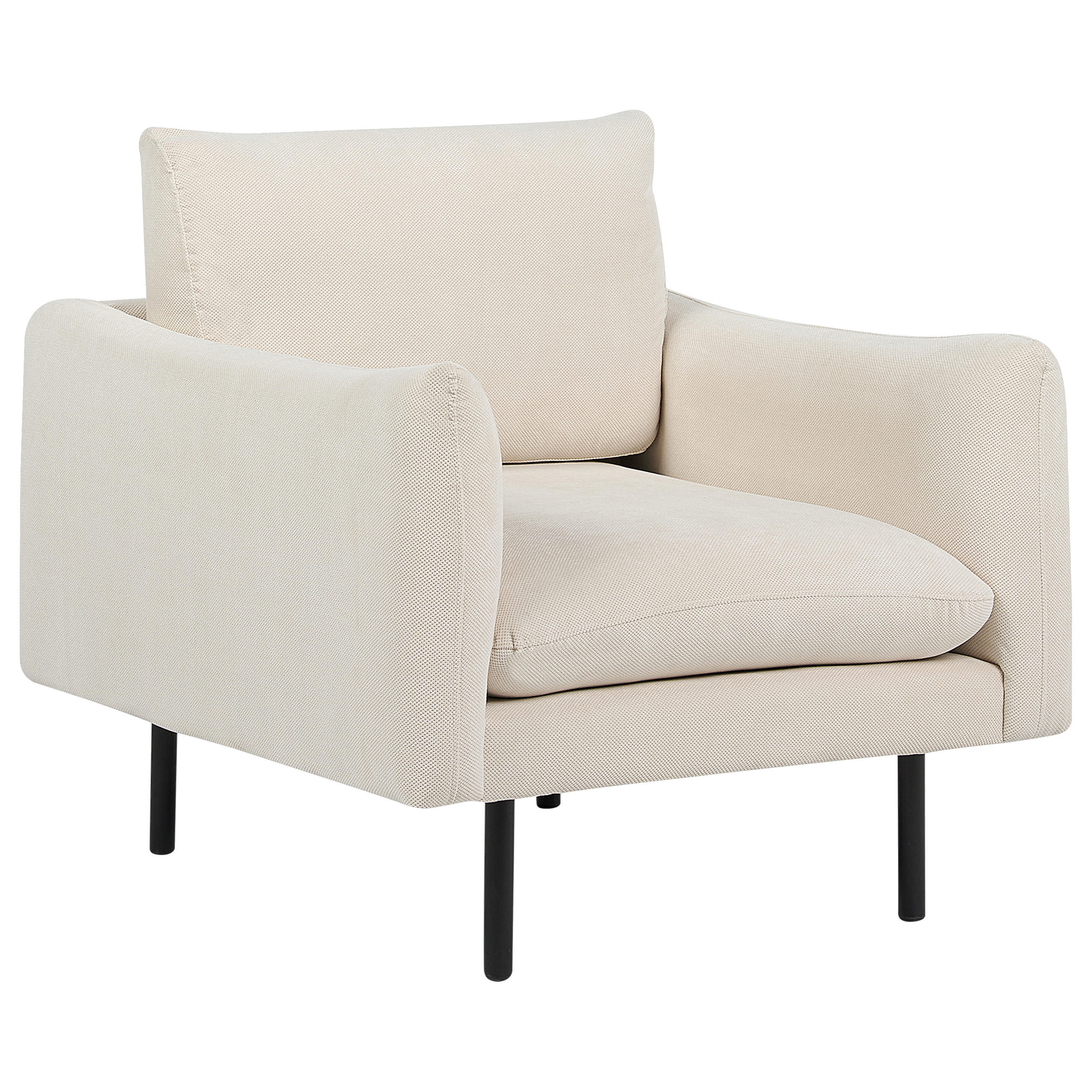SESSEL Stoff Hellbeige Vinterbro - Beige, Textil (83/86/84cm) - Beliani
