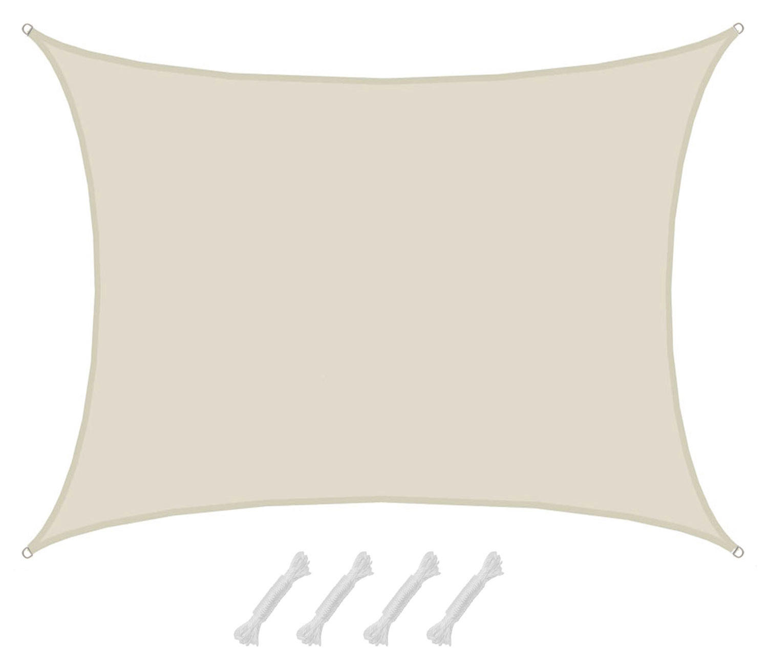 SONNENSEGEL 600/500 cm beige, rechteckig - Beige, Kunststoff (600/500cm) - Amanka