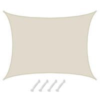 SONNENSEGEL 600/500 cm beige, rechteckig - Beige, Kunststoff (600/500cm) - Amanka