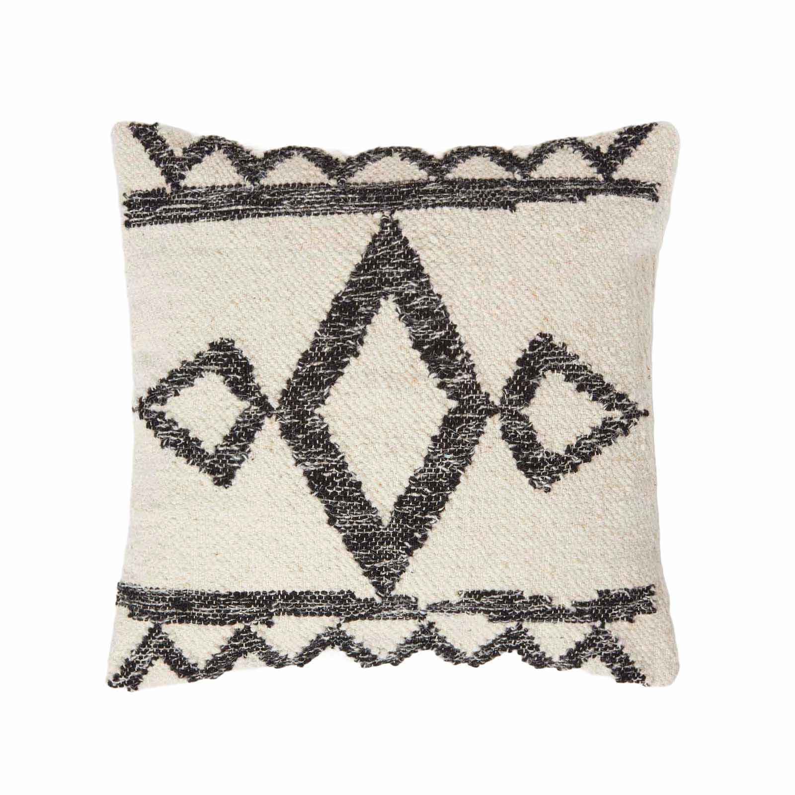 KELIM-KISSEN Koba 45/45 cm - Schwarz, Textil (45/45cm) - Homescapes