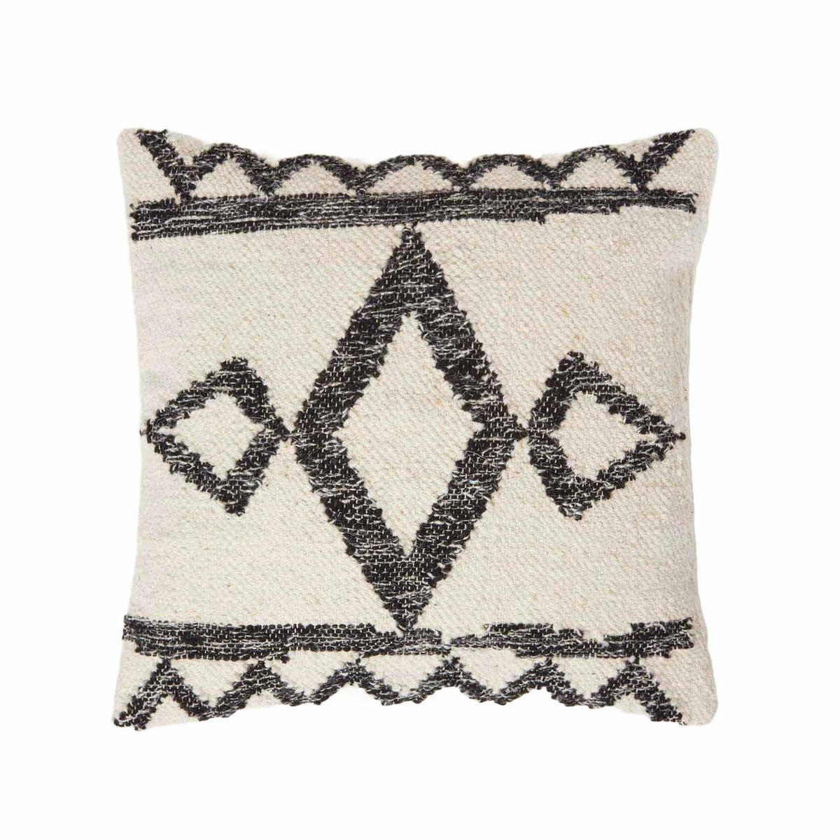 KELIM-KISSEN Koba 45/45 cm - Schwarz, Textil (45/45cm) - Homescapes