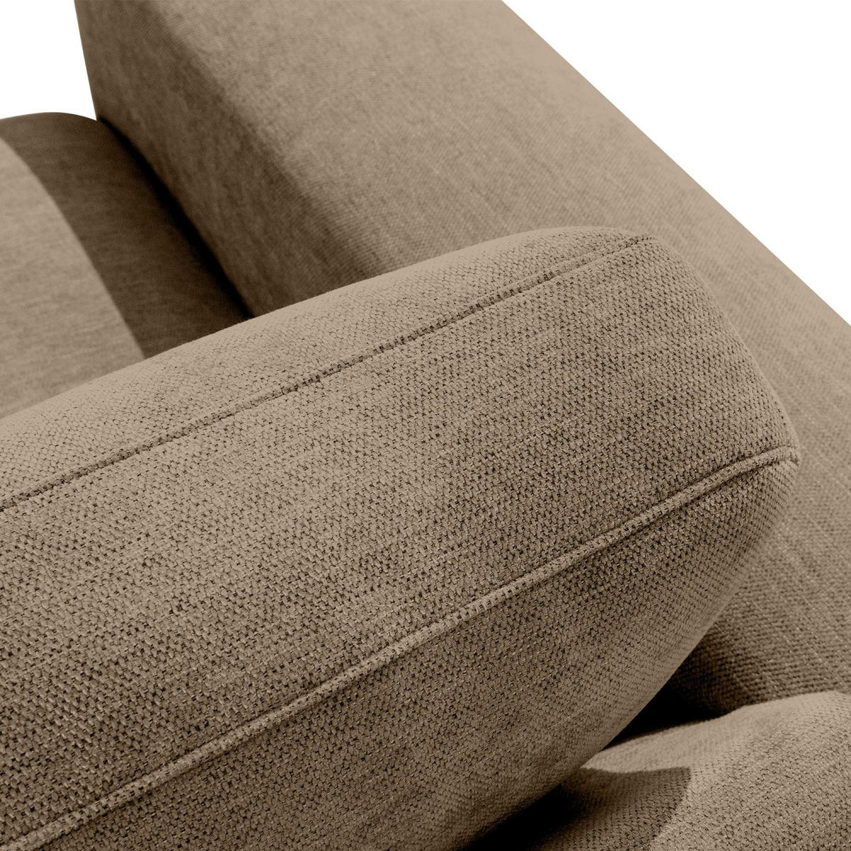 4-SITZER ECKSOFA ZUCCO Chenille links, Beige - Beige, Textil (350/84/105cm) - KONSIMO®