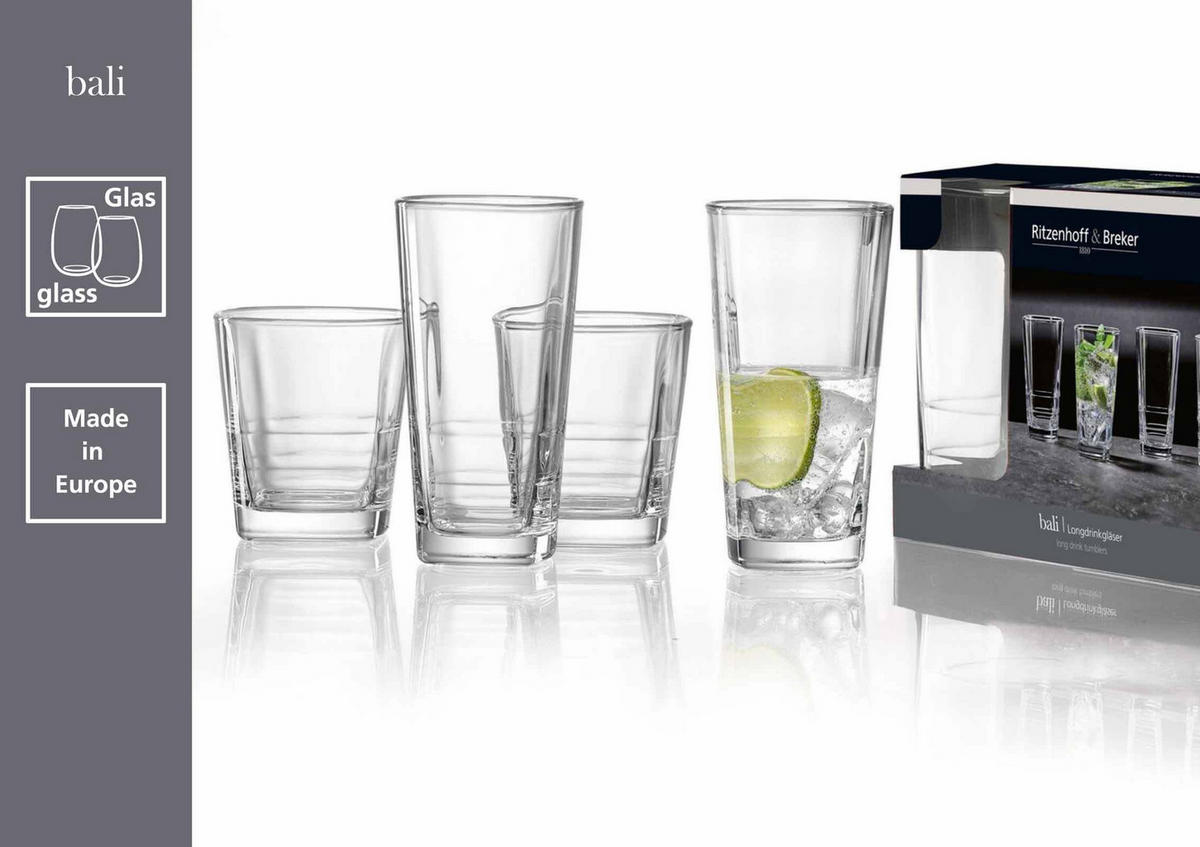 WHISKYGLÄSER Bali transparent 300 ml 6er Set - Transparent, Glas (0.3L) - Ritzenhoff Breker