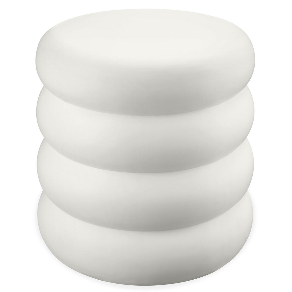 BEISTELLTISCH Adina, Ø 45 x 46 cm, creme - Creme, Keramik (45/45/46cm) - tectake