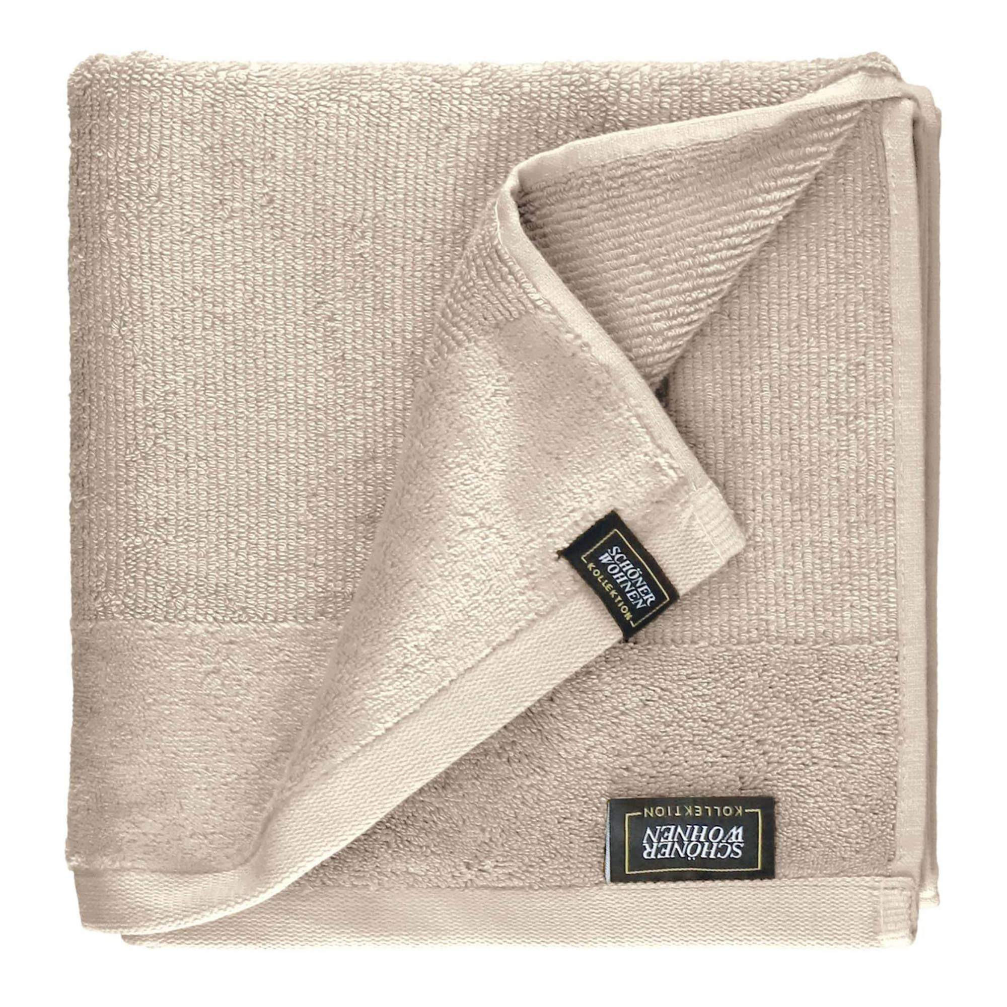 HANDTUCH SENSE - Beige, Textil (50/100cm) - Schöner Wohnen