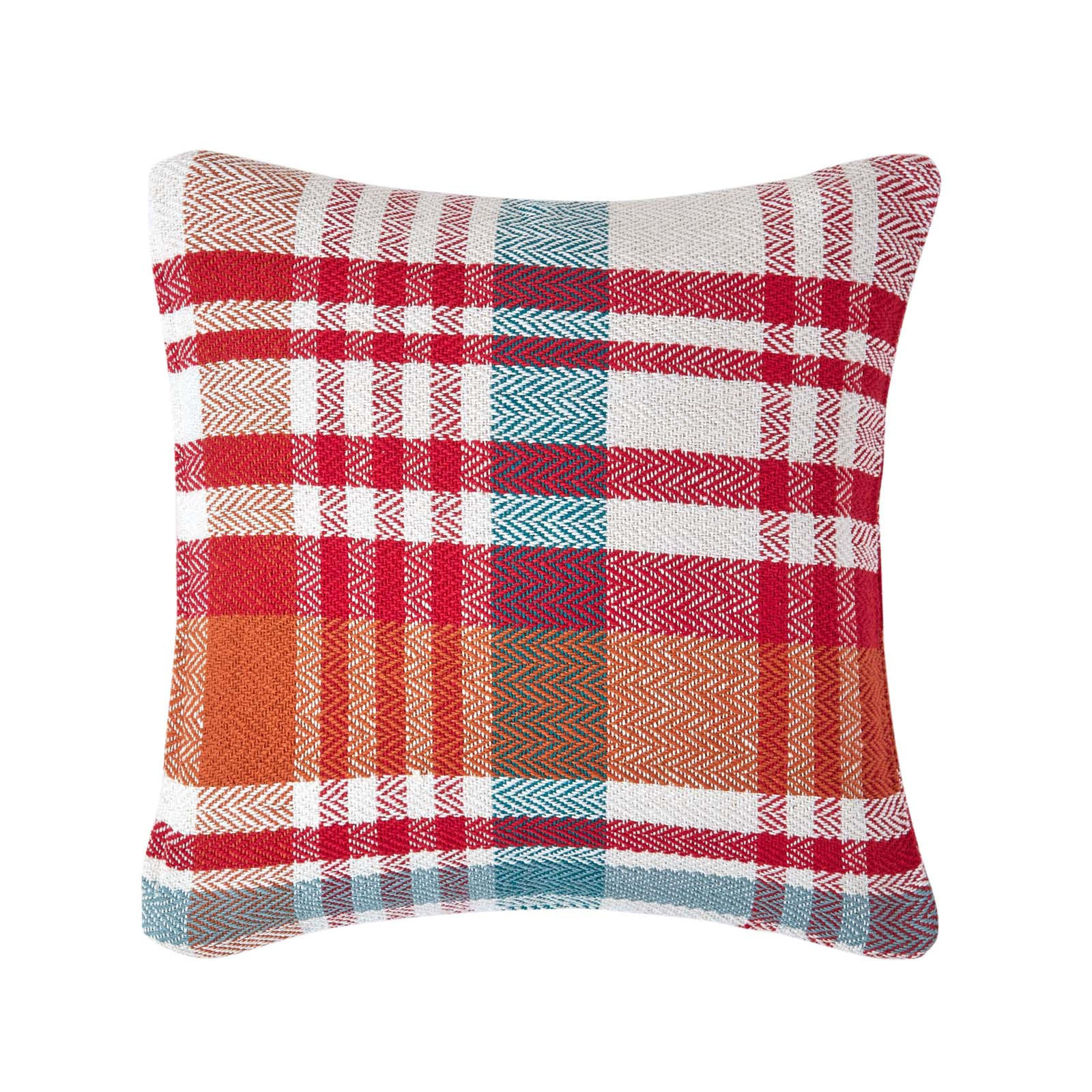 KISSENHÜLLE Falun Schottenmuster 60/60 cm - Rot, Textil (60/60cm) - Homescapes