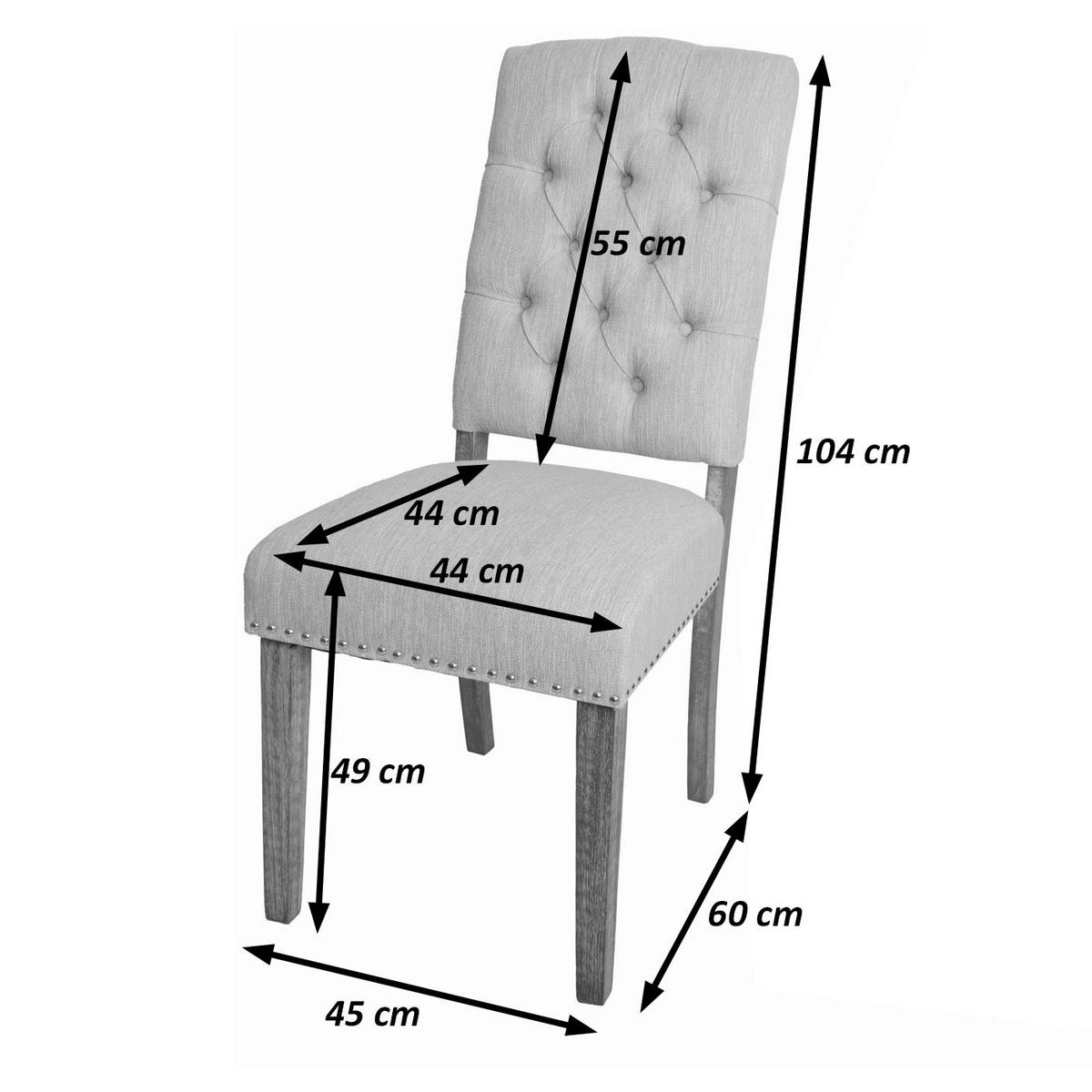 JEDILNIŠKA STOL O66B Svetlo siva - svetlo siva, tekstil (45/104/60cm) - MCW
