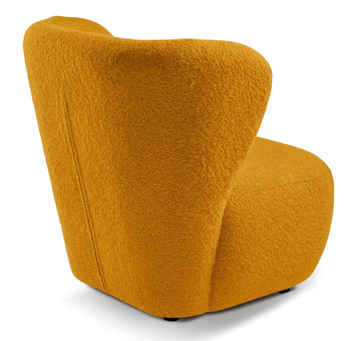 SESSEL Orange EVA mit breiter Rückenlehne Bouclé Stoff - Orange, Textil (82/74/74cm) - Sepro Meble
