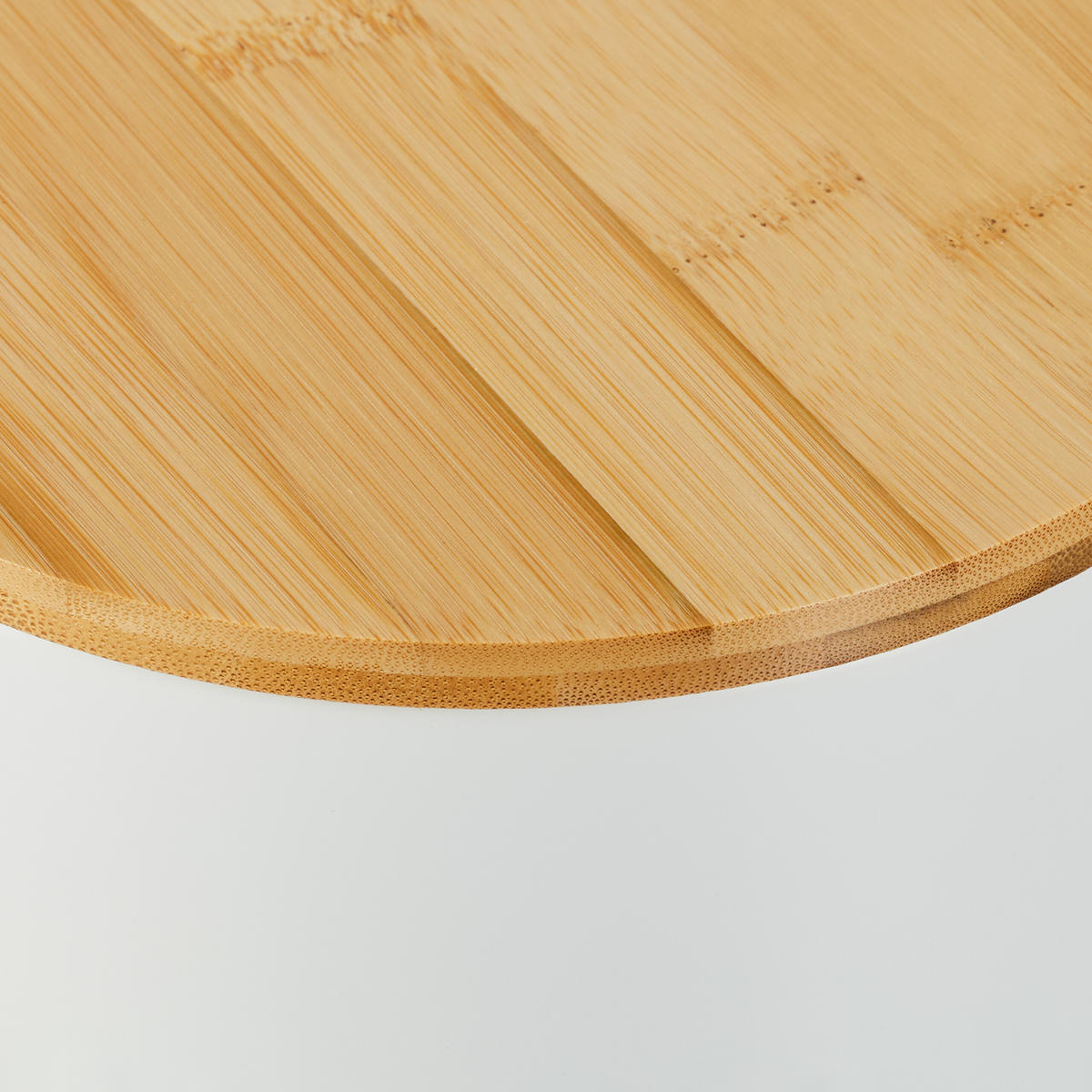 MÜLLEIMER - Weiß, Holz/Kunststoff (17/23.5/21.5cm) - Relaxdays