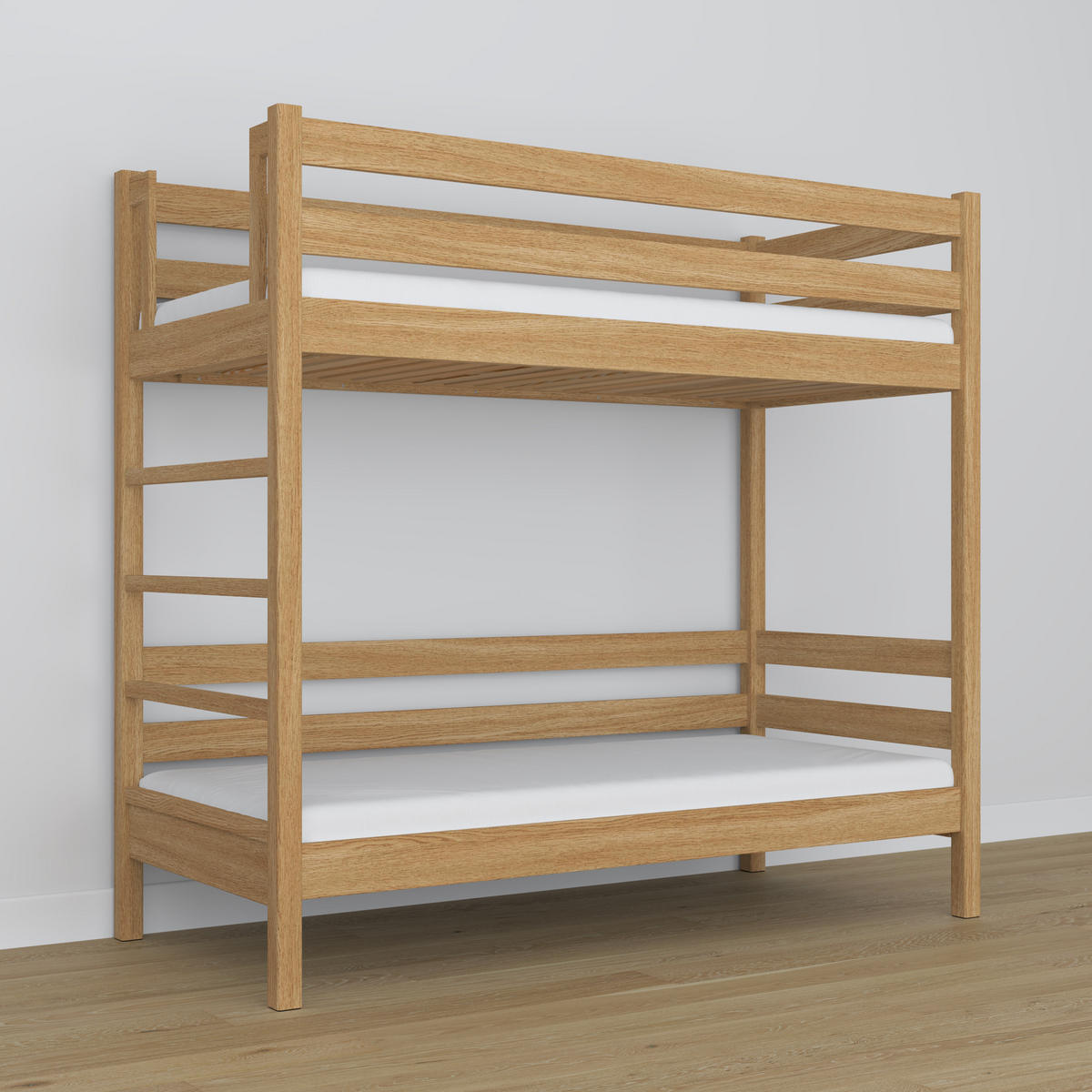 ETAGENBETT N03 Eiche Natur 90/200 - Eiche Artisan, Naturmaterialien/Holz (90/200cm) - N-Wood