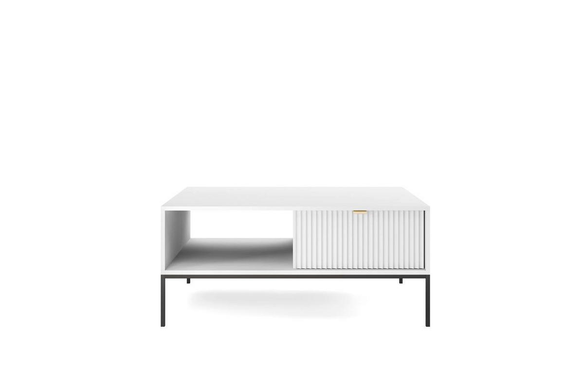 WOHNZIMMER Set 5-tlg. – NOVA – Weiß - Weiß, Holzwerkstoff (104/46/68cm) - hi-markt
