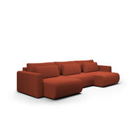WOHNLANDSCHAFT Chaira Mit Schlaffunktion - Rotbraun, Holzwerkstoff/Textil (340/85/149cm) - Fun Möbel
