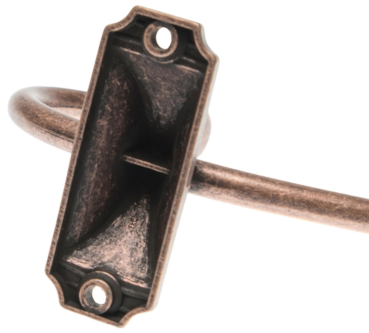 GARDEROBENHAKEN Oris Kleiderhaken Kupfer antik Wandhaken Garderobe Vintage - Kupferfarben, Metall (6.6/13.6/13.6cm) - Livingpoint24