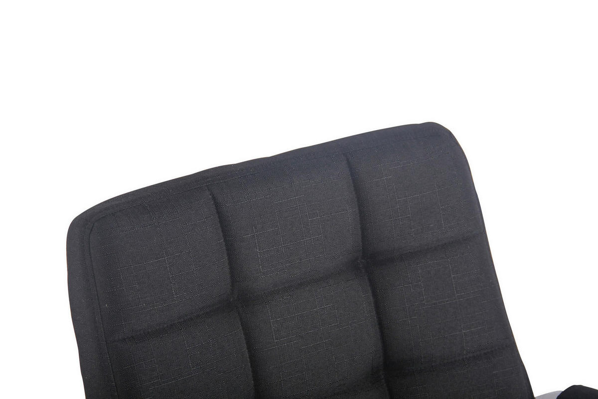 BÜROSTUHL Deal, Stoff Schwarz - Schwarz, Textil/Metall (56/104/62cm) - TPFLiving
