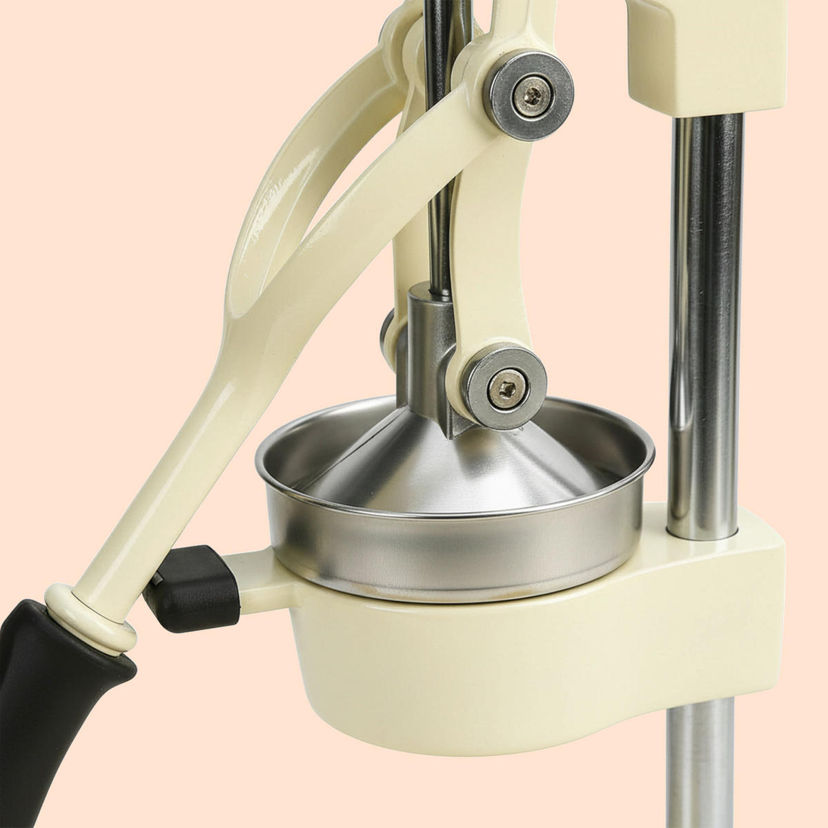 SAFTPRESSE - Beige, Kunststoff/Metall (18.5/39.5/27.5cm) - Relaxdays