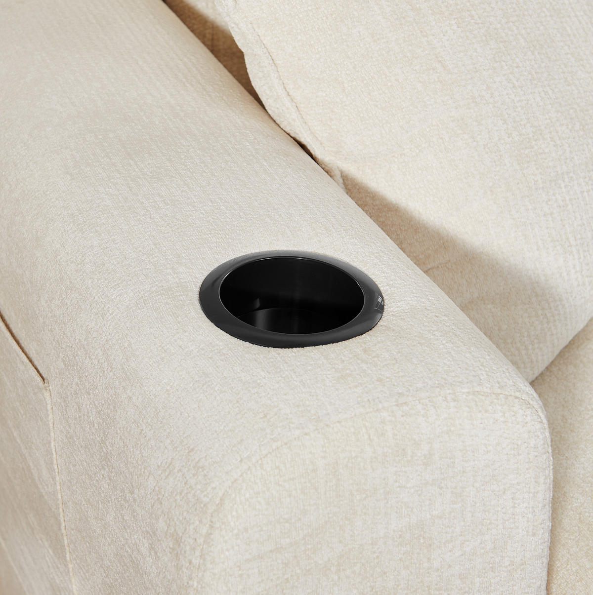 SOFA 2-Sitzer Chenille Beige - Beige, Kunststoff (220/89/100cm) - Meubliv