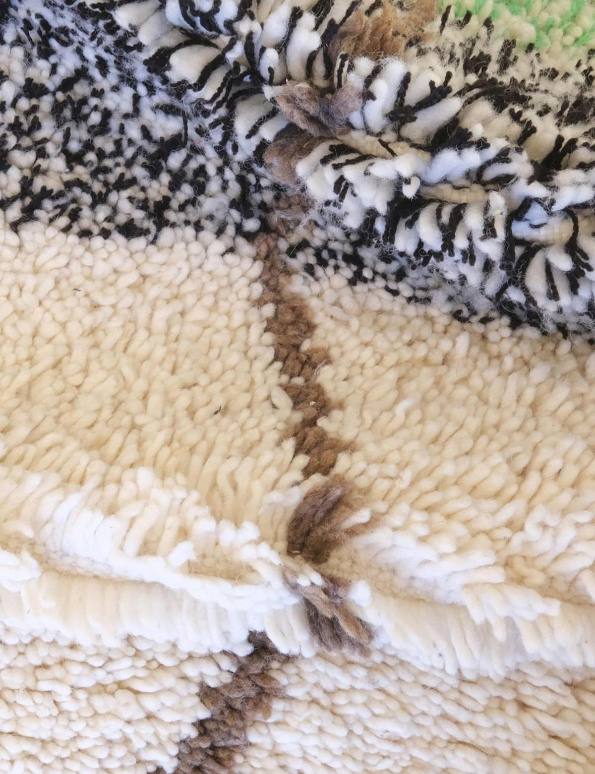 BERBERTEPPICH aus reiner Wolle 106x 147 cm - Multicolor, Naturmaterialien (106/147cm) - AFK Living