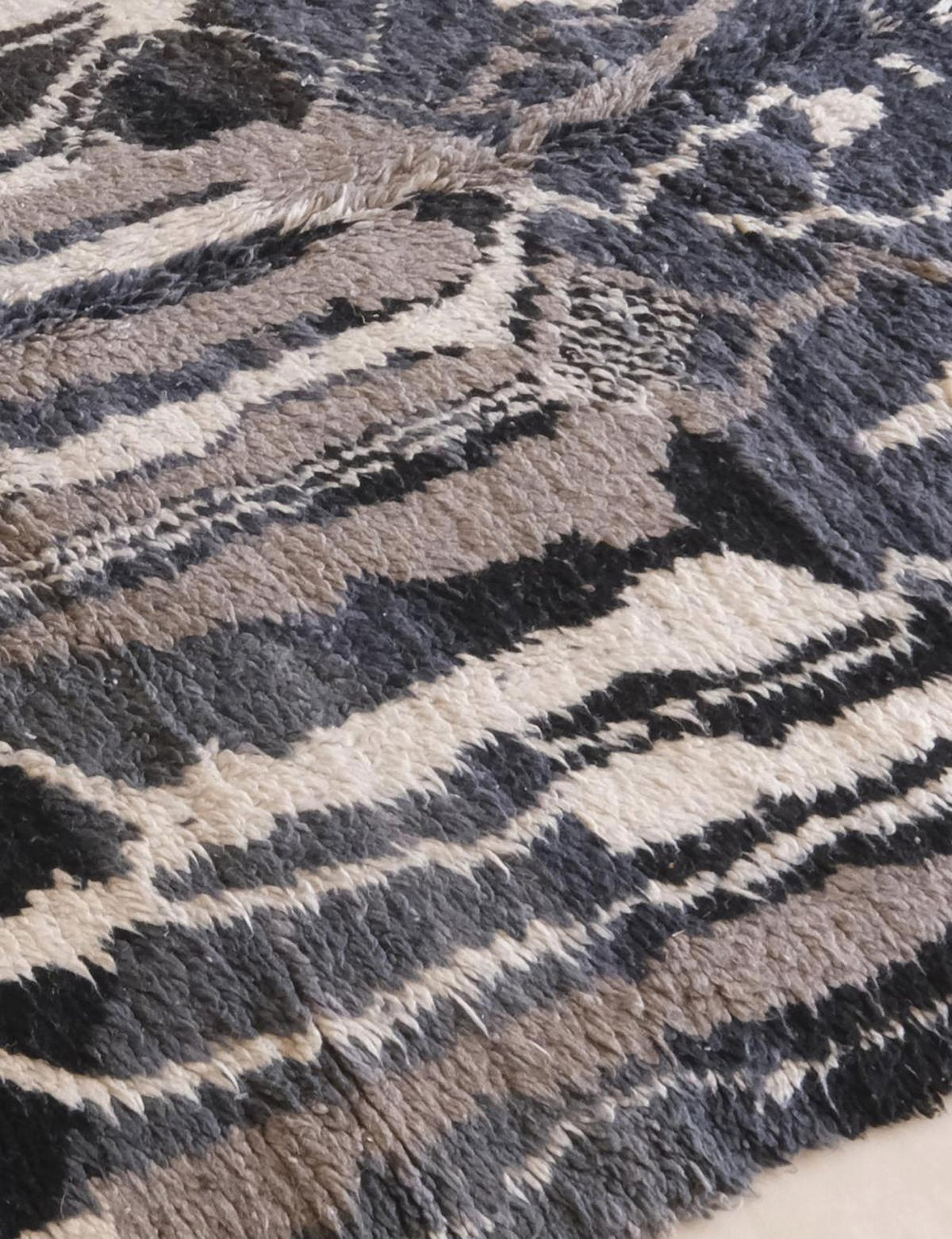 BERBERTEPPICH aus reiner Wolle 173x 278 cm - Grau, Naturmaterialien (173/278cm) - AFK Living