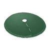 BAUMUNTERLAGE Weihnachtsbaum-Decke dunkelgrün 120 cm rund mit Knöpfen und Satin-Schleifen - Dunkelgrün, Textil (120/120cm) - wometo
