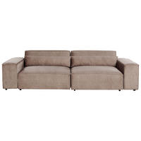 2-SITZER-SOFA hellbraun Hellnar - Braun, Textil (262/70/126cm) - Beliani