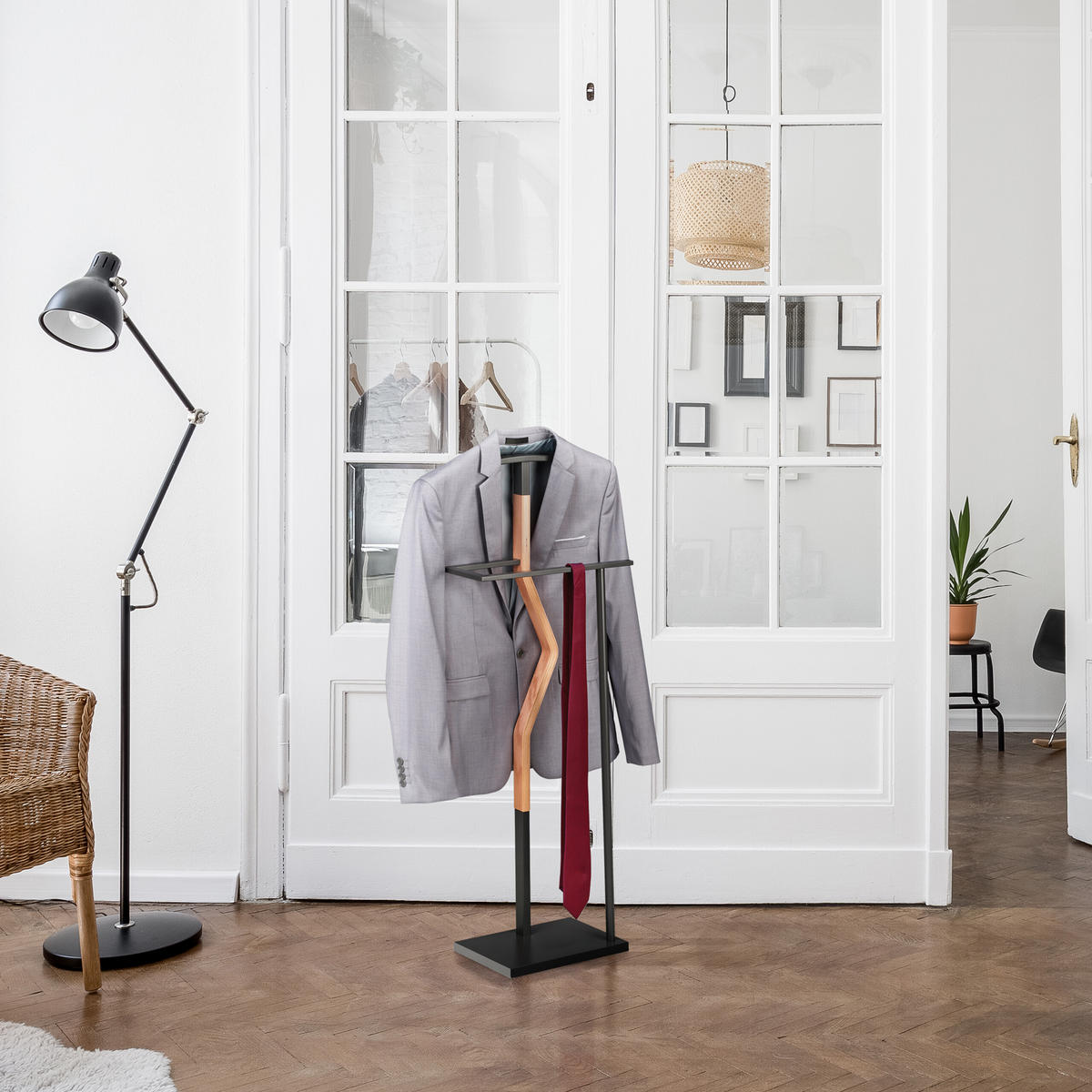 HERRENDIENER - Multicolor, Holzwerkstoff/Metall (48/107/20cm) - Relaxdays