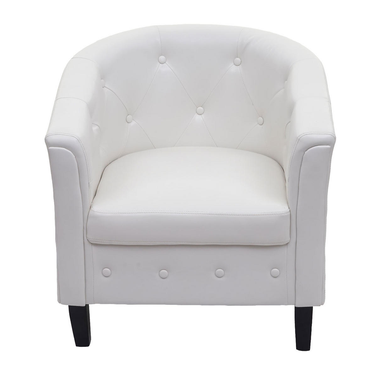 LOUNGESESSEL Weiß - Weiß, Textil (71/75/66cm) - MCW