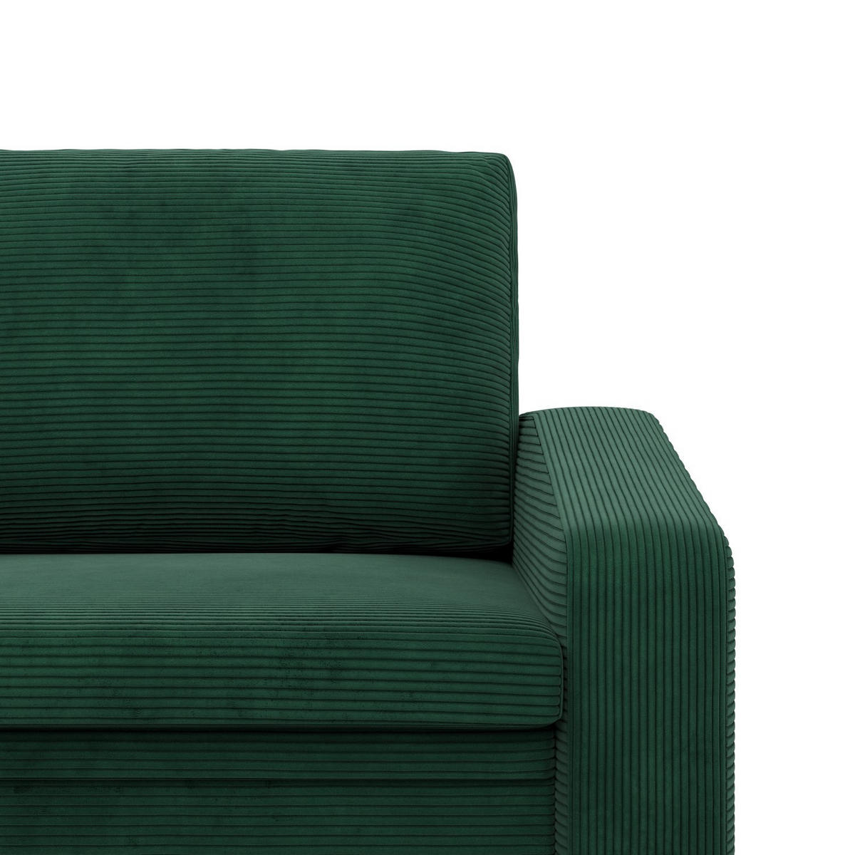 LOUNGESESSEL ORBIT, 90 CM, Cord - Dunkelgrün - Grün, Textil (118/80/87cm)