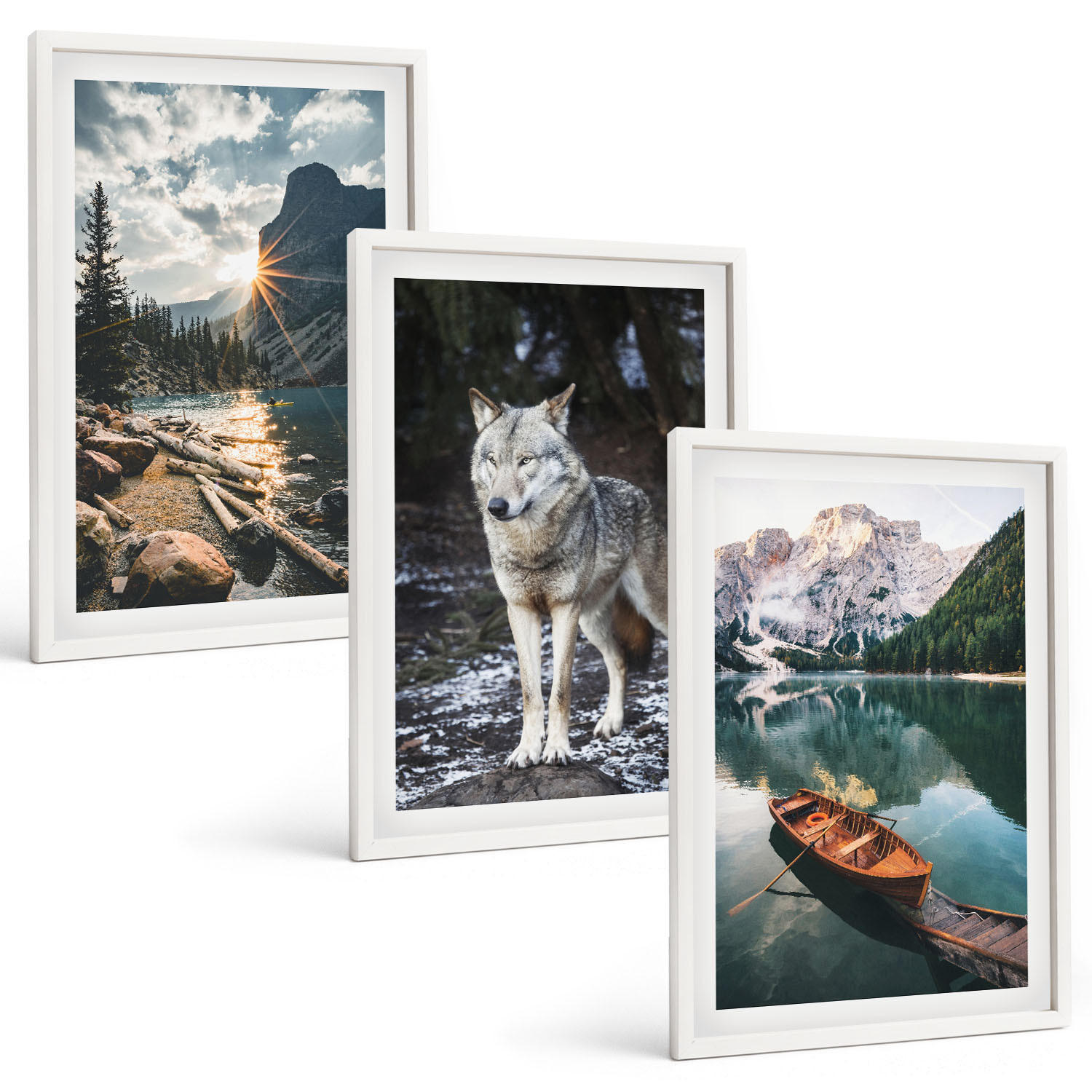 Tulup Bilder Weiß 40x60 cm