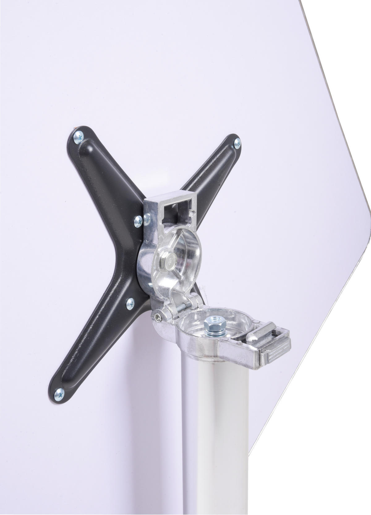 STEHTISCH Ivar Quadratisch Alu-Gestell Stahl Silberfarbig 110x60x60cm - Silberfarben, Metall (60/60/110cm) - DELUKE