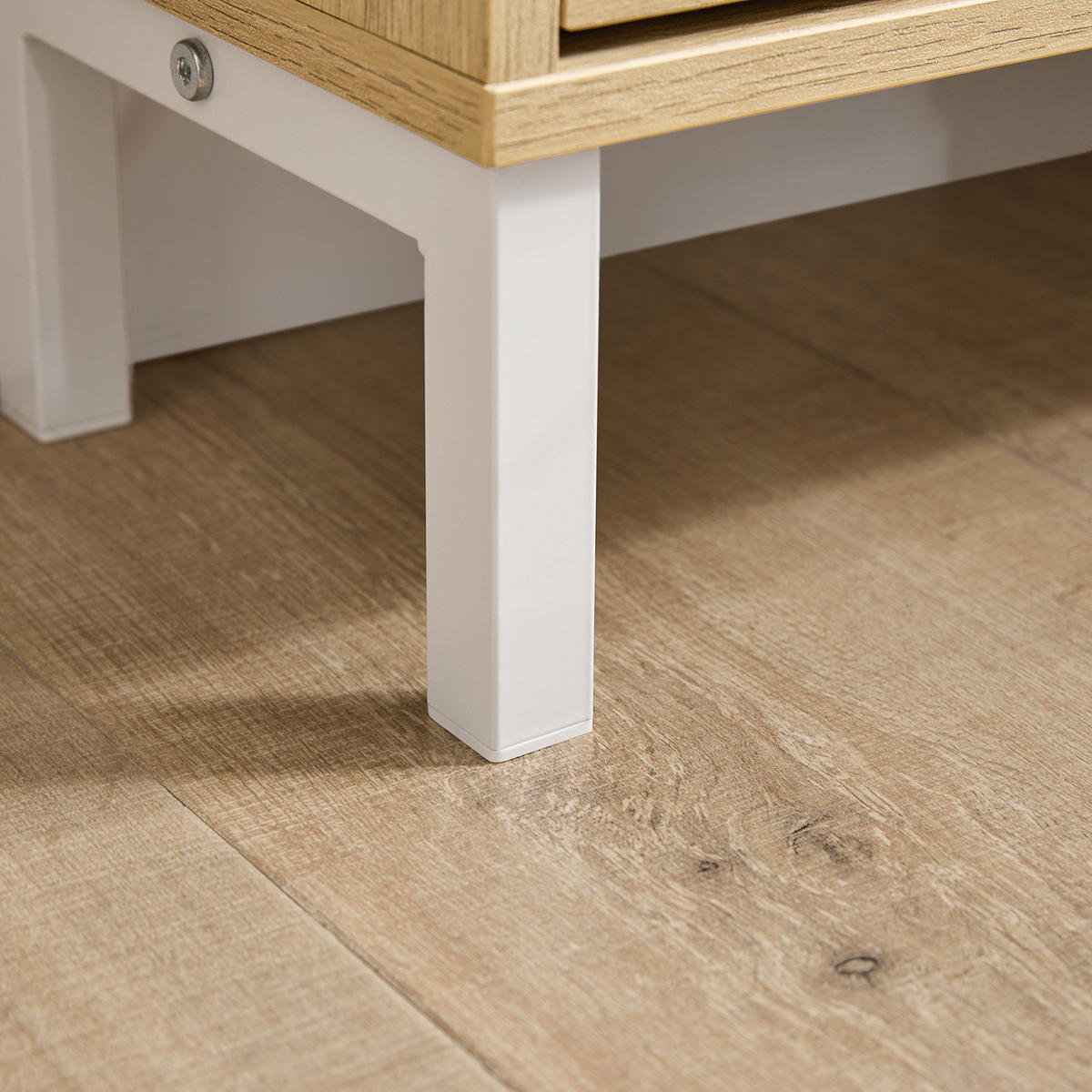 SCHUHSCHRANK Natur - Naturfarben, Holzwerkstoff/Metall (100/90/19cm) - SoBuy