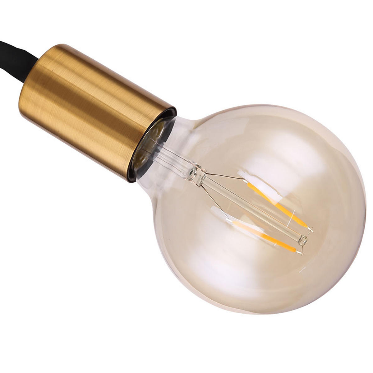 LED WANDLEUCHTE Metall Schwarz Glas - Schwarz, Glas (30/43/30cm) - Globo Lighting