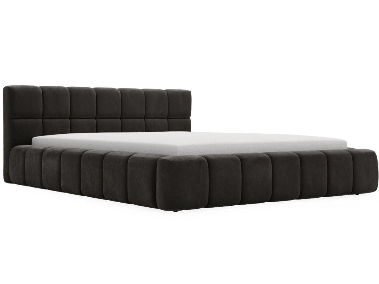 POLSTERBETT Alicante 160x200 Anthracite - Anthrazit, Textil (160/200cm) - Graingold