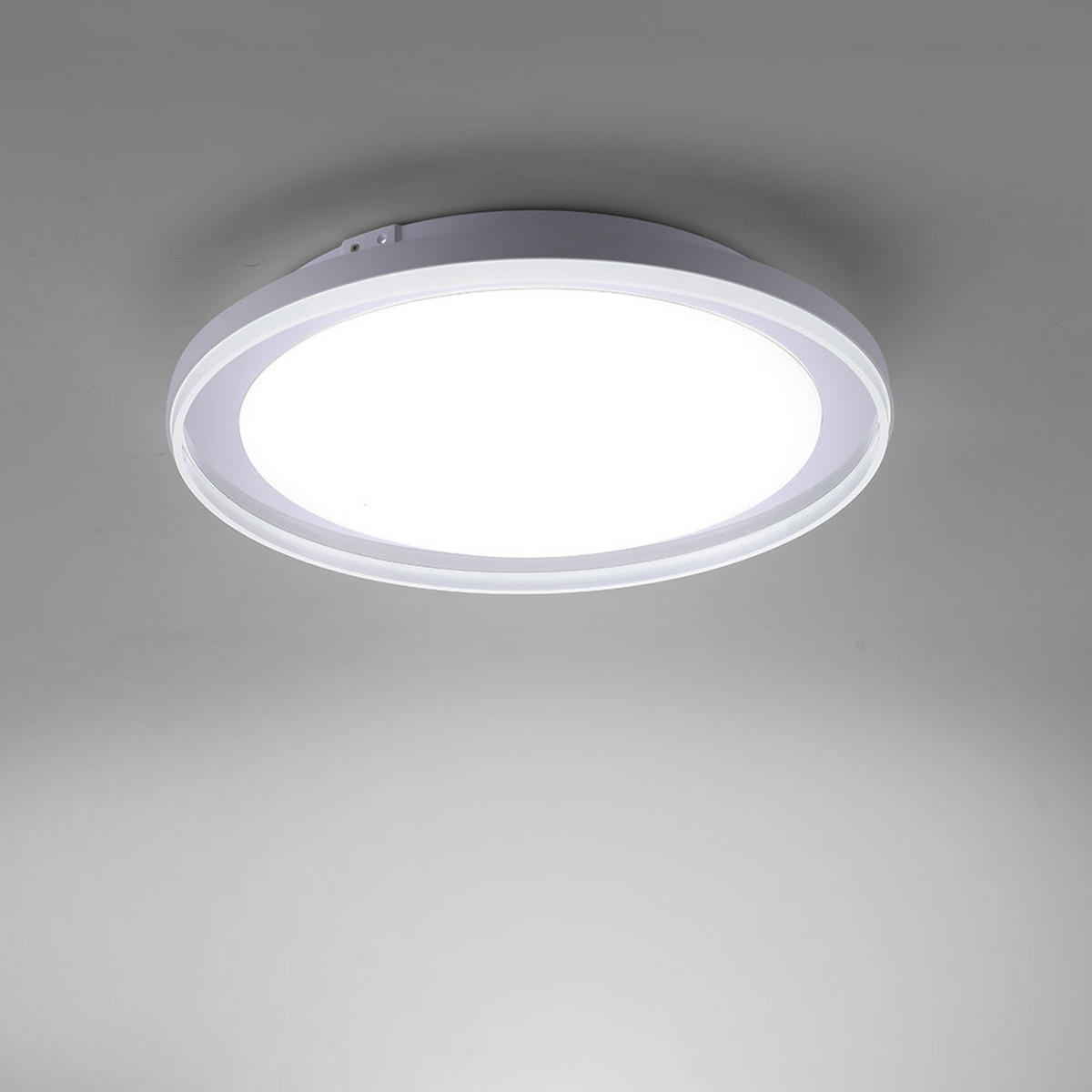LED DECKENLEUCHTE LARS Weiß - Weiß, Metall (45/45/10cm)