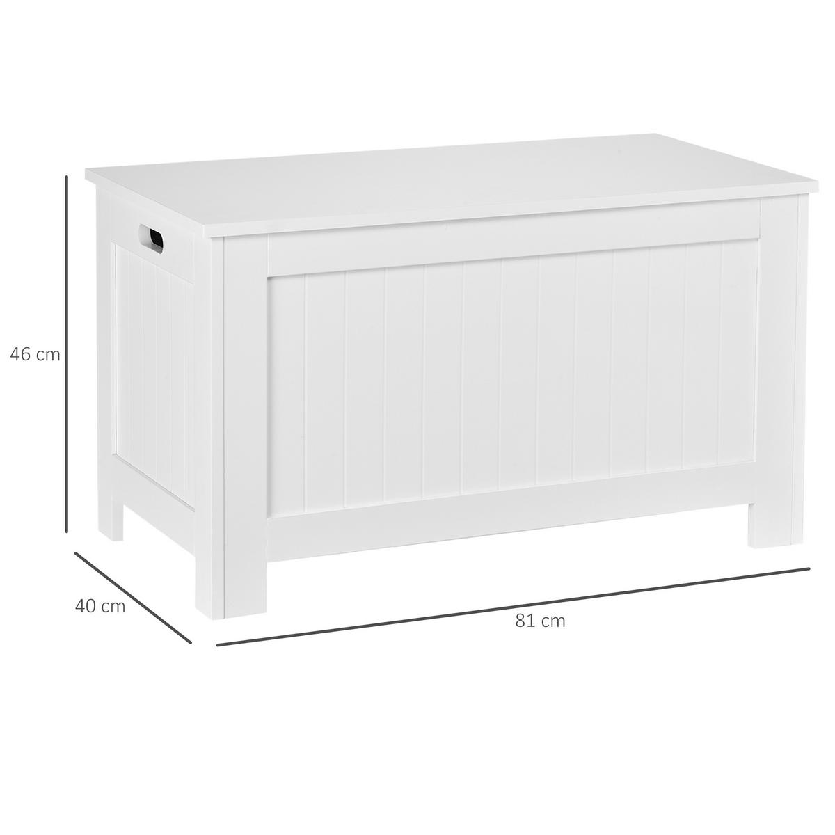KISSENBOX DE-12336 81/40/46 cm Weiß - Weiß, Holzwerkstoff (40/46/81cm) - ComfortXL