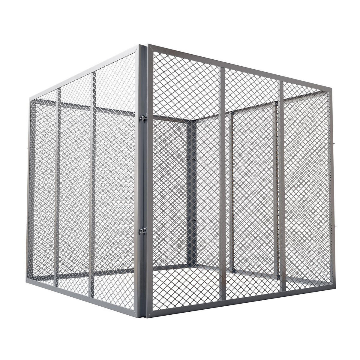 KOMPOSTER Metall silber 800L - Silberfarben, Metall (100/80/100cm) - Juskys
