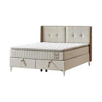 POLSTERBETTSET Serena 100x200 Beige - Beige, Textil/Metall (100/200cm) - Villa Möbel