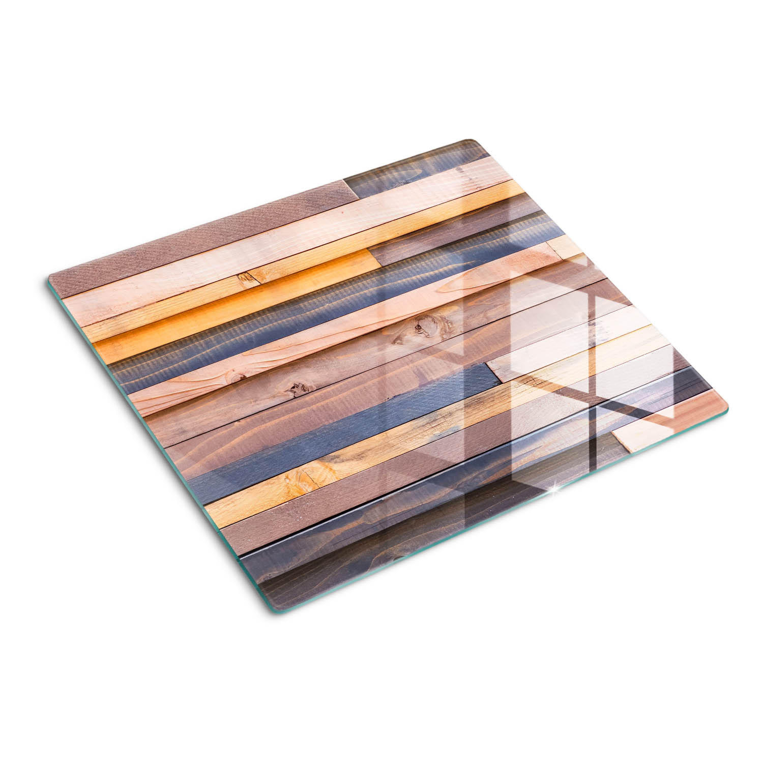 GLASPLATTE 60x52 cm Holzwand - Braun, Glas (60/0.4/52cm) - TULUP