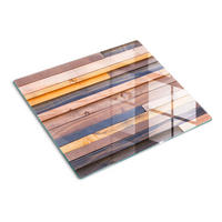 GLASPLATTE 60x52 cm Holzwand - Braun, Glas (60/0.4/52cm) - TULUP