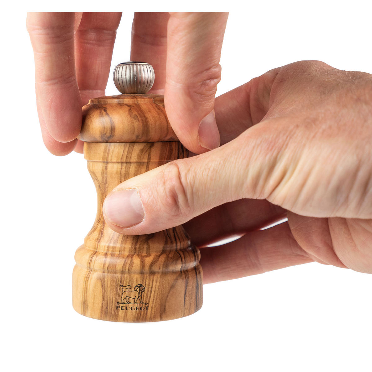 PFEFFERMÜHLE Bistro 10cm Olivenholz Stahlmahlwerk - Braun, Holz (5.3/10/5.3cm) - PEUGEOT