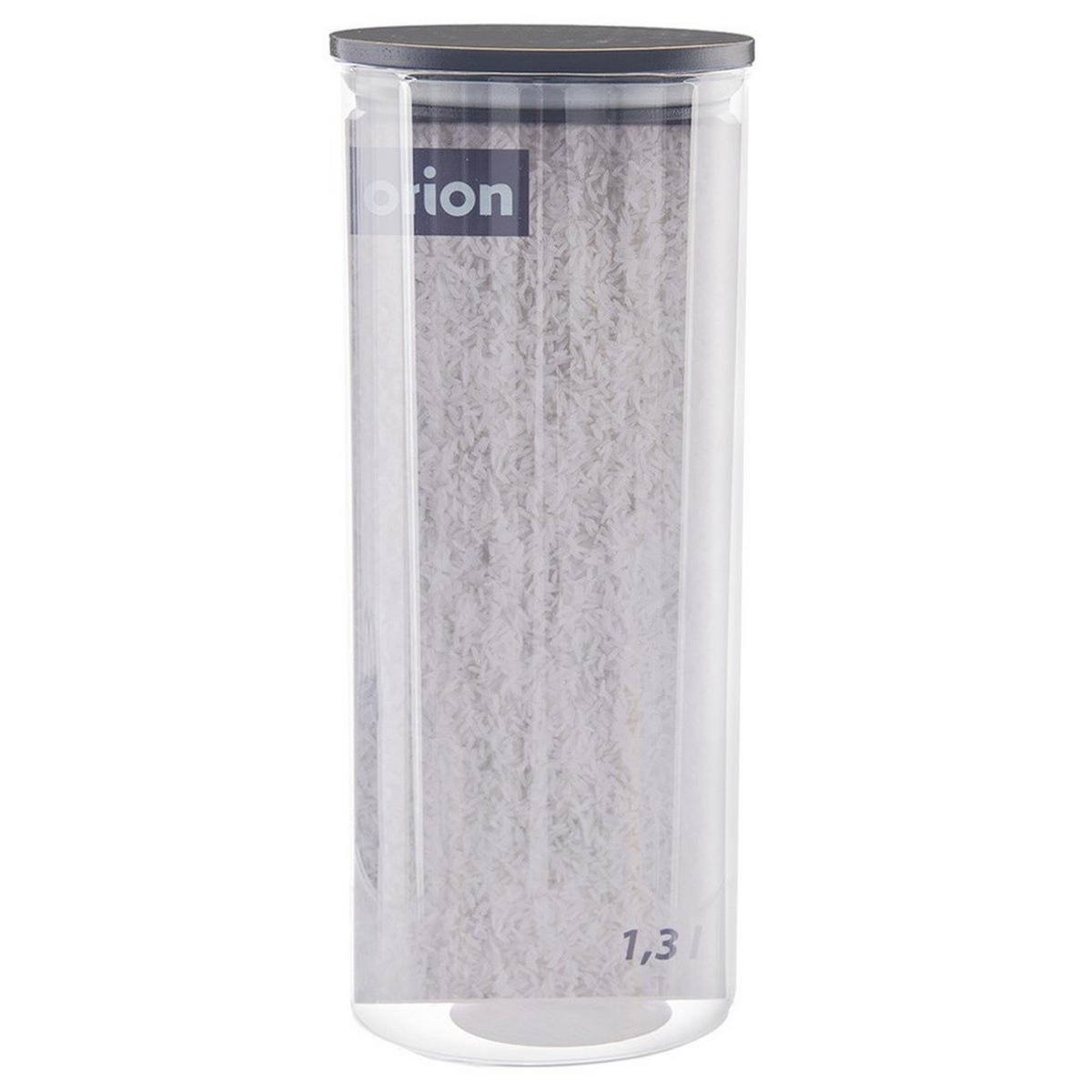 VORRATSGLAS Black-Design 1,2 l Transparent - Transparent, Glas (9/22/9cm) - Orion 