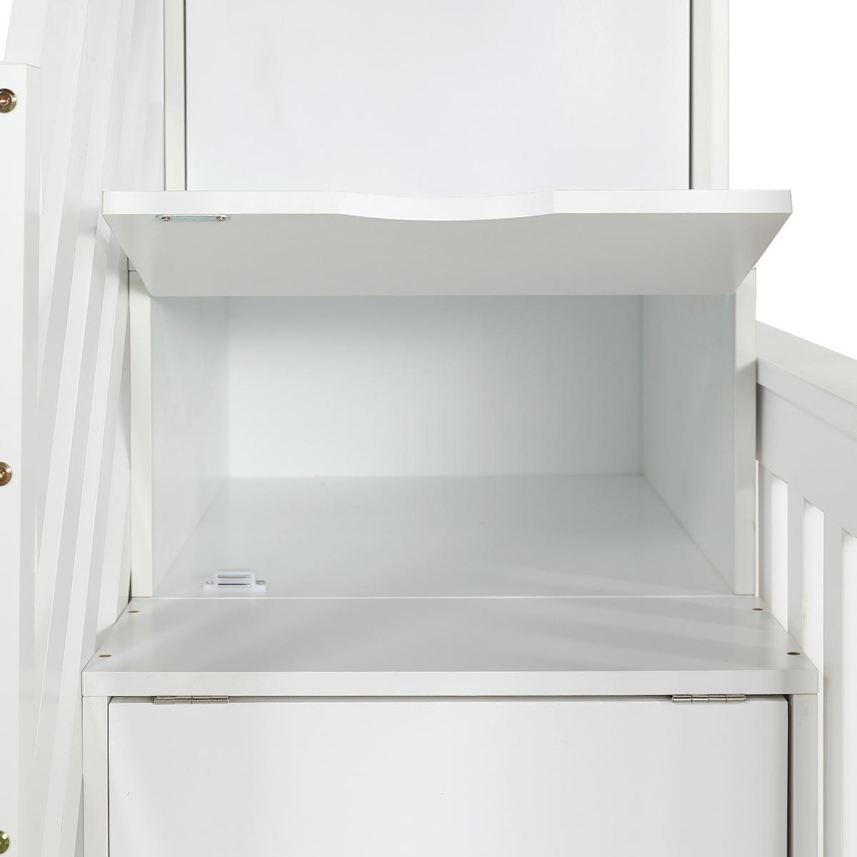 ETAGENBETT 90/200 cm Weiß - Weiß, Holz/Holzwerkstoff - Raumix