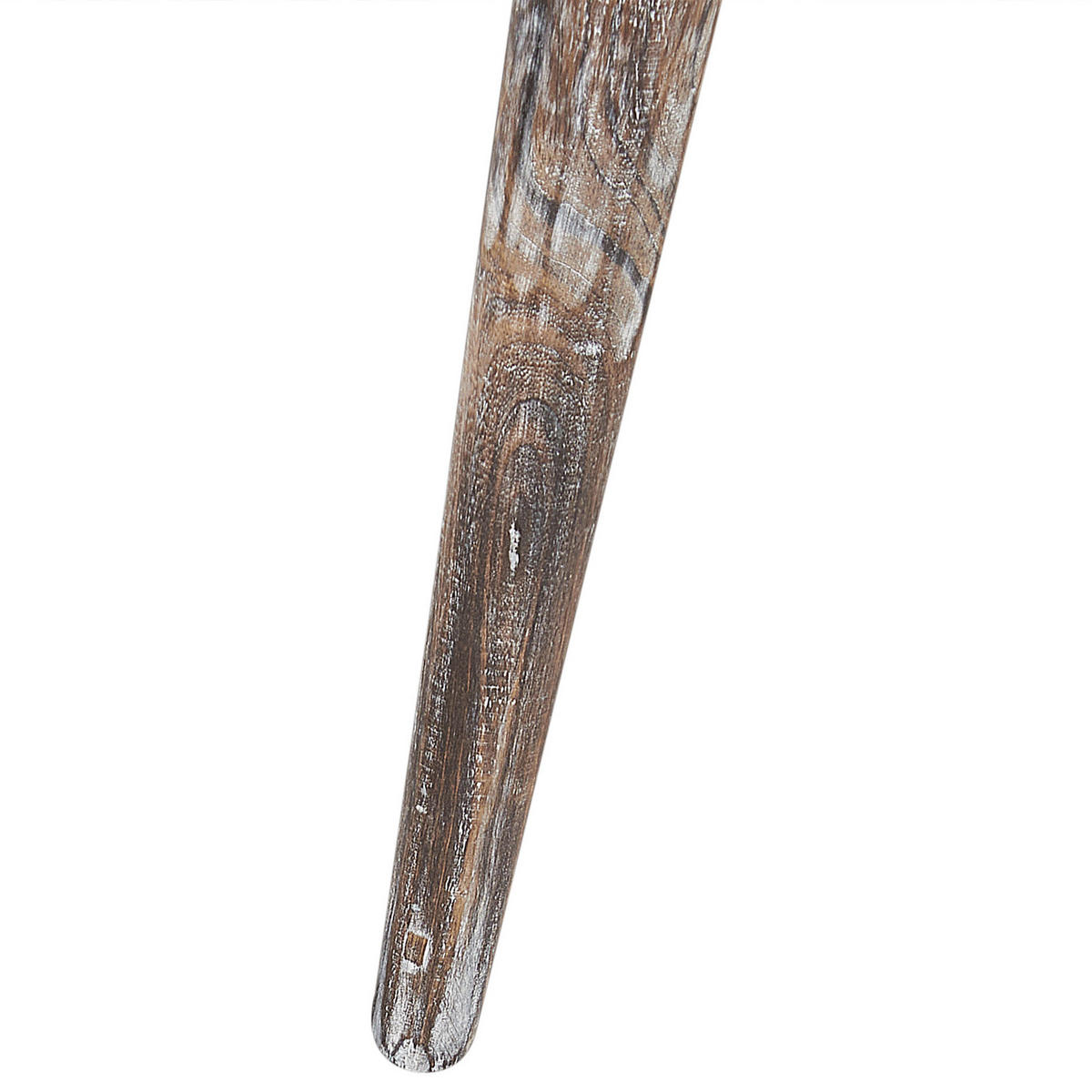 BEISTELLTISCH 2er-Set Rund Holz, Weiß Adro - Dunkelbraun, Holz (38/38cm) - Beliani