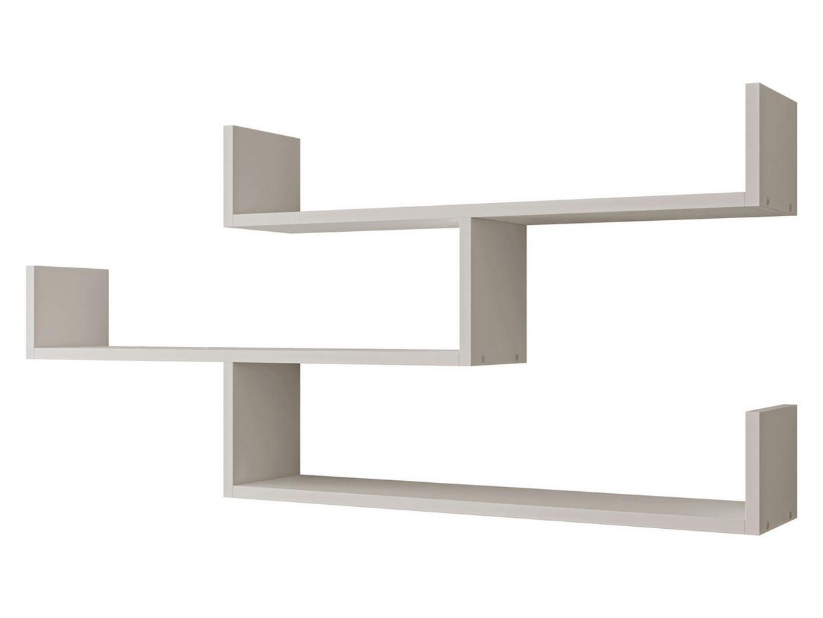WANDREGAL Trio 003 - Kaschmir, Holzwerkstoff (119/55/18cm) - MIRJAN24