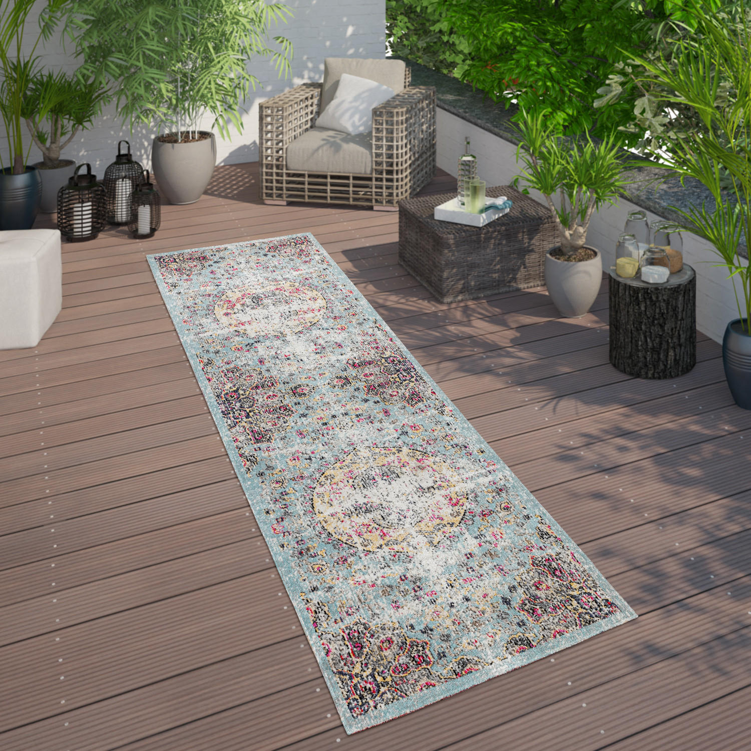 OUTDOORTEPPICH 80/150 cm Artigo 401 - Multicolor, Textil (80/150cm) - Paco Home