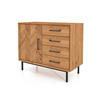 KOMMODE LEON Wildeiche - Wildeiche, Holz (97/80/45cm) - byoak