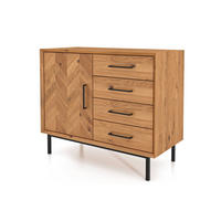 KOMMODE LEON Wildeiche - Wildeiche, Holz (97/80/45cm) - byoak