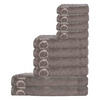 HANDTUCH Unisex Classic Braun Baumwolle 10er Pack - Braun, Textil (100/50cm) - Joop!