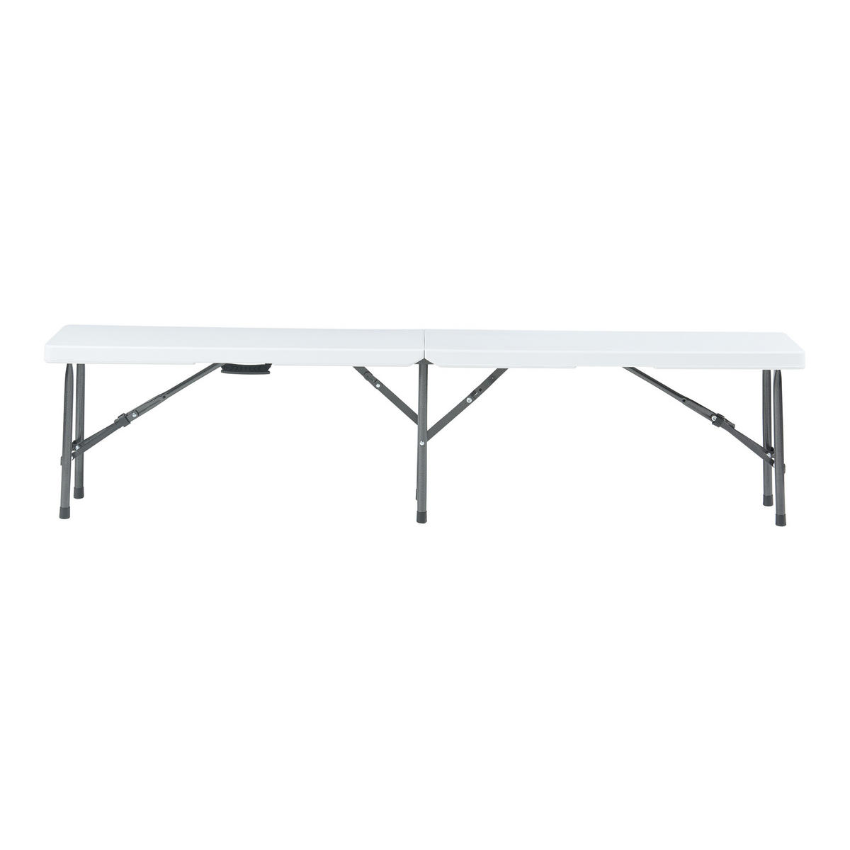 KLAPPBANK Ljusnarsberg - Weiß, Kunststoff/Metall (180/43/25cm) - [en.casa]